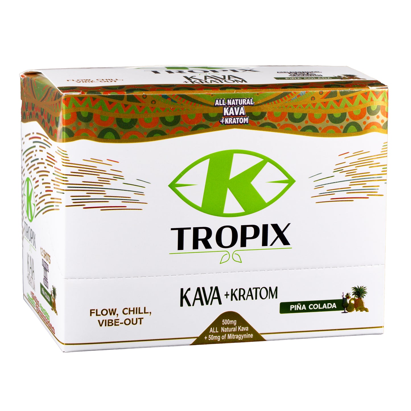 case of pina colada kava kratom shots