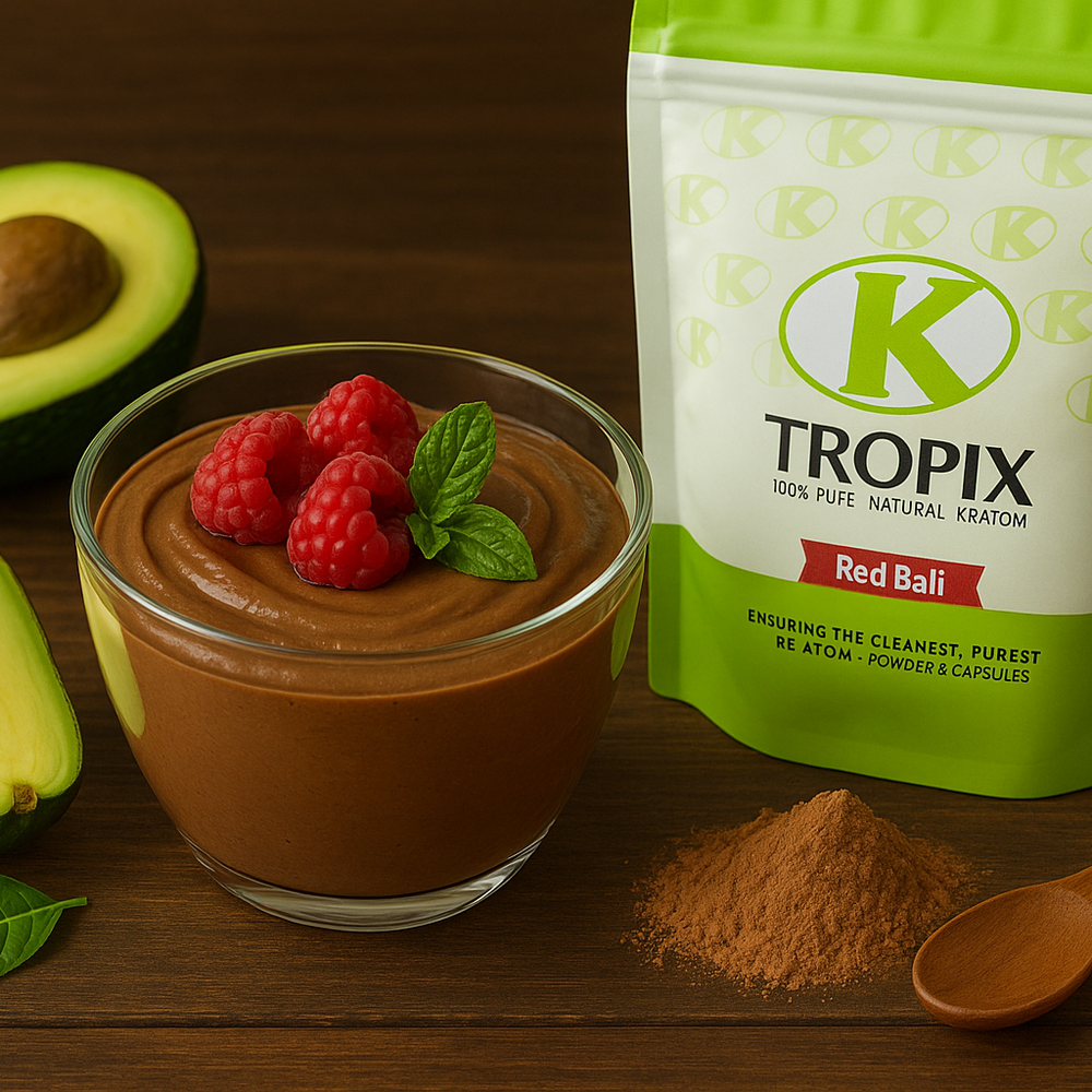 K Tropix Red Bali chocolate avocado mousse dessert