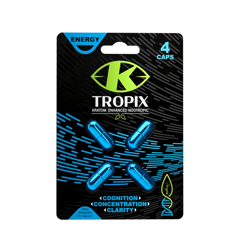 
                      
                        4 capsule cart of K Tropix kratom enhanced nootropic capsules
                      
                    