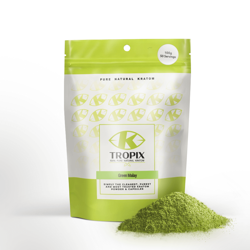 100 grams Green Malay kratom powder - 50 servings